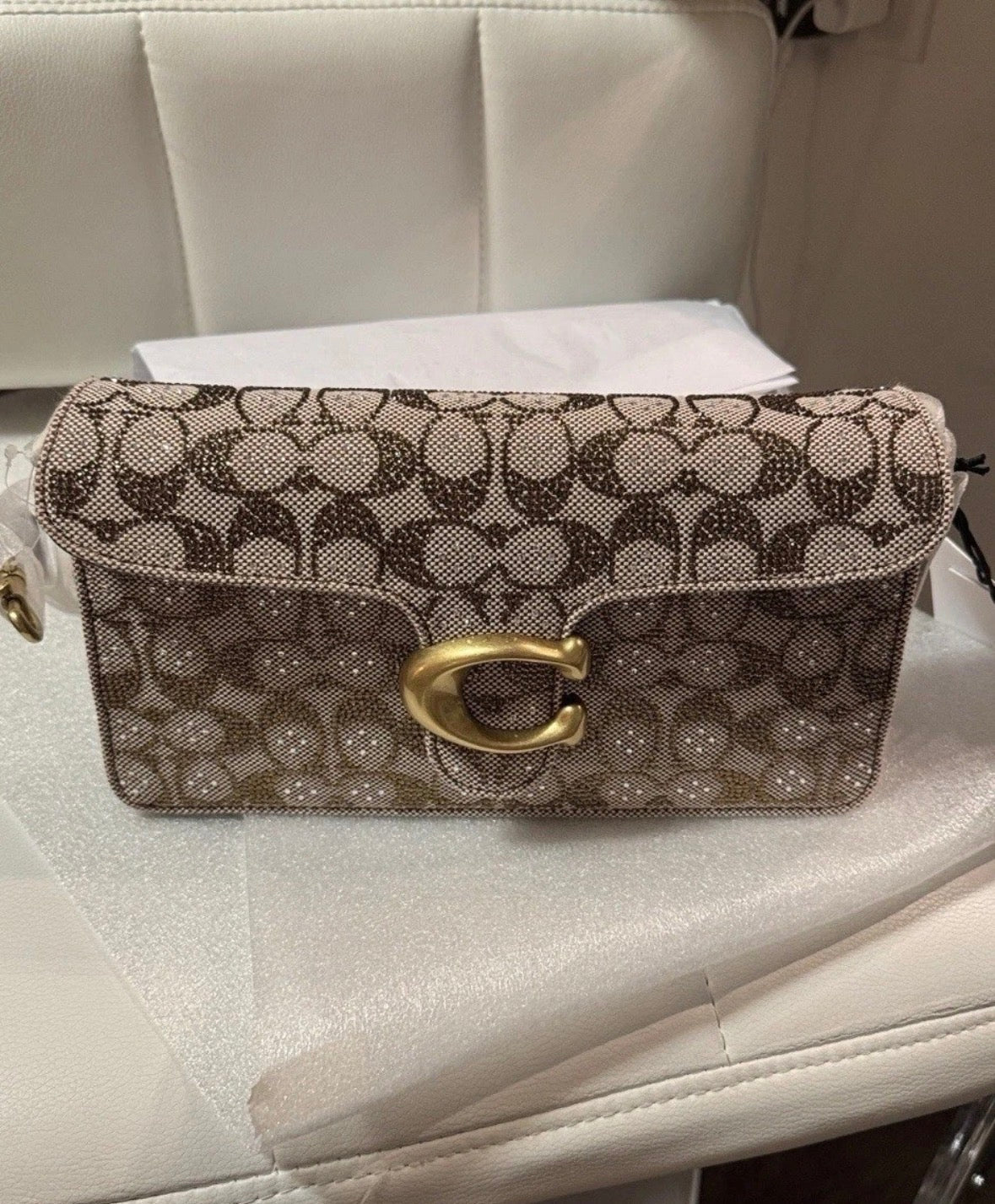 Coach Tabby 26 Medium Crystal Signature Jacquard Shoulder Bag
Crossbody