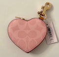 Coach Pink Heart Leather Key Chain
Charm for Women
