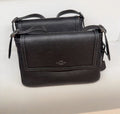 NWT Coach Etta flap bag Soft pebble leather CCE56 Black