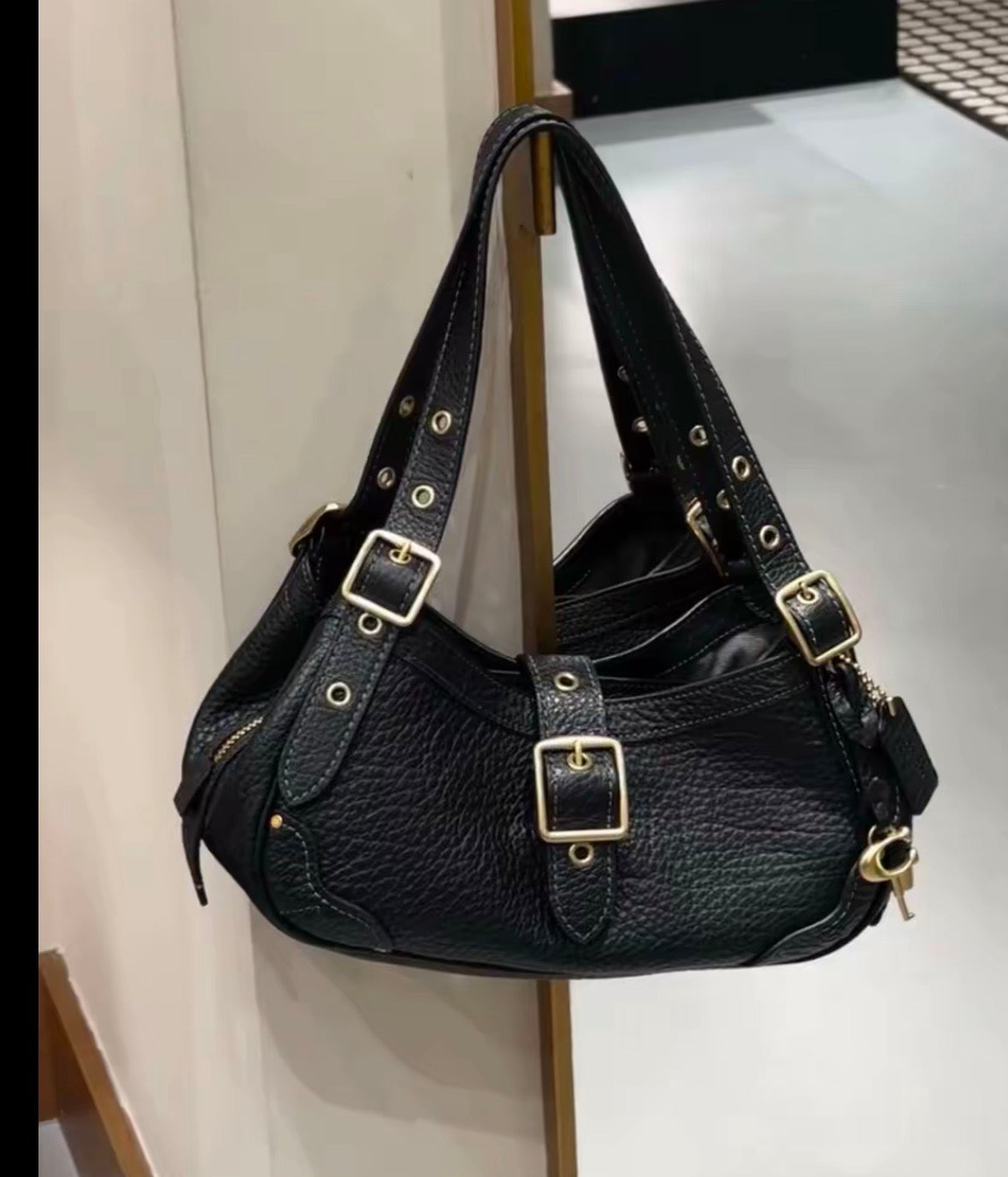 coach drifter crossbody black