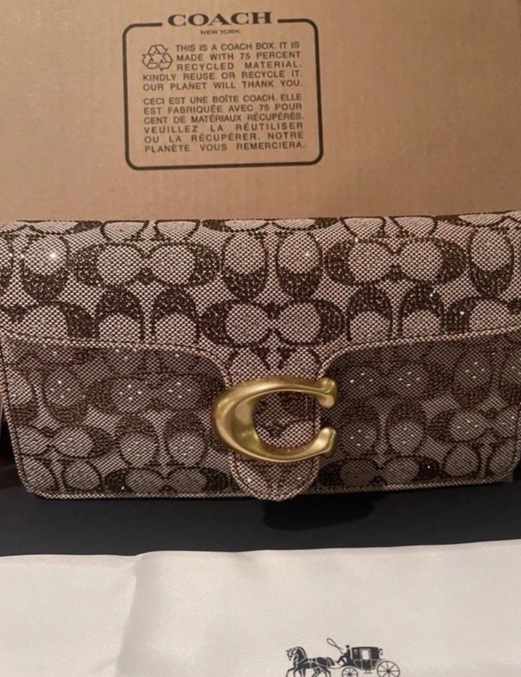 Coach Tabby 26 Medium Crystal Signature Jacquard Shoulder Bag
Crossbody