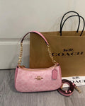 Coach Teri Mini Crossbody Bag In Signature Canvas In Pink