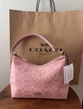 Coach New Pink Denim Laurel 31 Hobo Bag