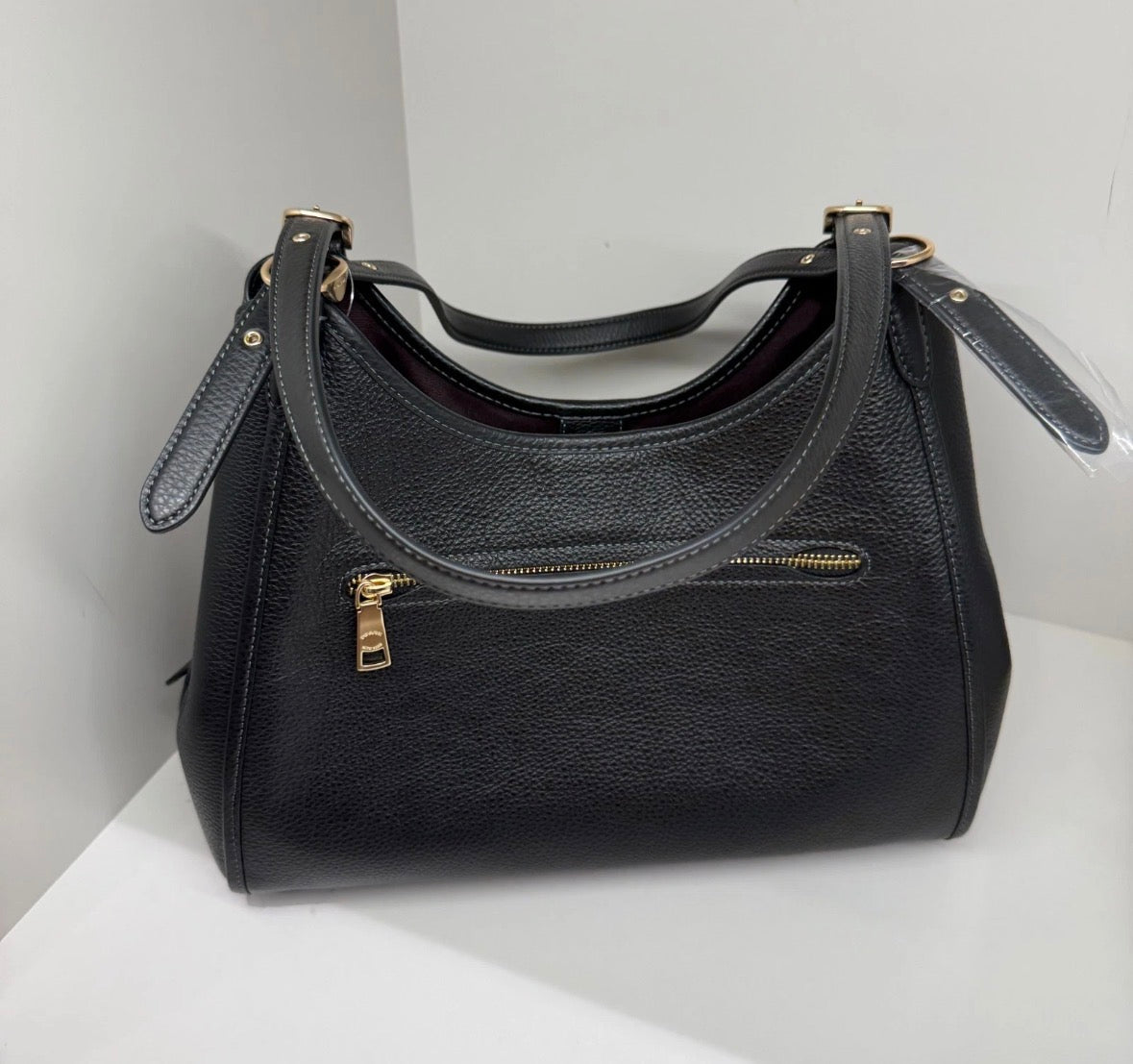 Coach Erin Shoulder Bag In Leather/ Gold/Black