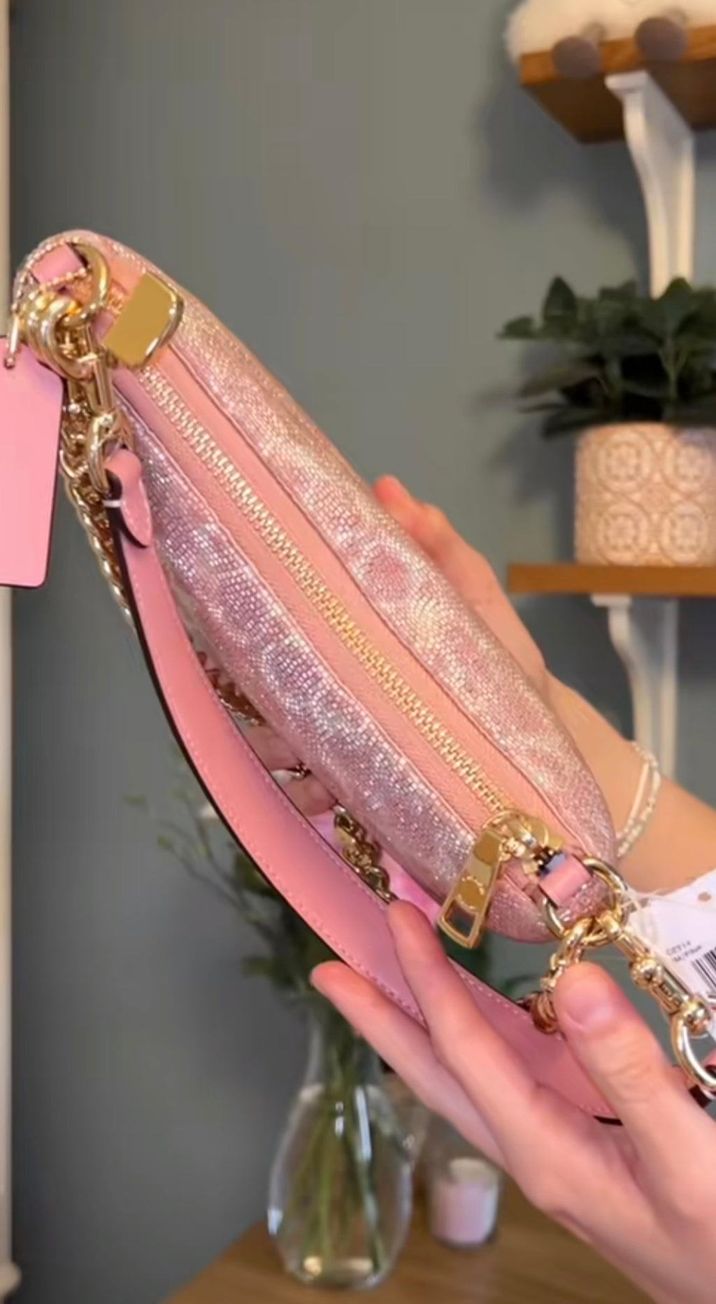Teri coach beaded bag