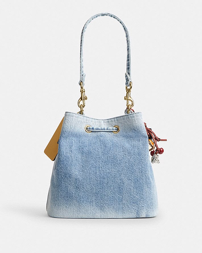Rowan bucket loved denim with charms